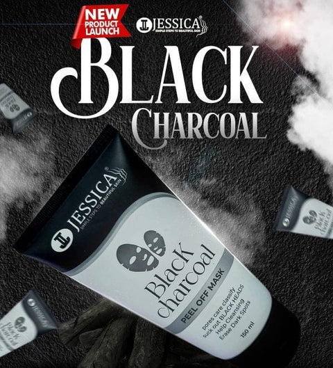 Jessica – Black Charcoal Peel Off Mask – 150ml - beautysweetie